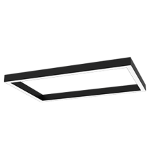 Светодиодный светильник Х-line прямоугольный подвесной 60 Вт 3000 К 1050x595x100 мм RAL9005 черный муар  V1-R0-9R828-02OP0-4006030  VARTON