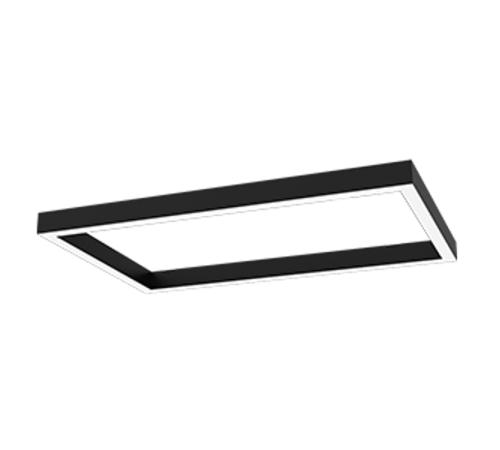 Светодиодный светильник Х-line прямоугольный подвесной 60 Вт 3000 К 1050x595x100 мм RAL9005 черный муар  V1-R0-9R828-02OP0-4006030  VARTON