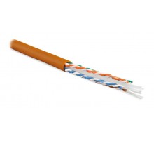 Кабель витая пара UUTP4-C6-S23-IN-LSZH-OR-305 (305м) U/UTP,кат.6,4п.(23AWG),одн.(solid),с разд.,LSZH,нг(С)-HF,-20°C-+75°C,оранж.  47461  Hyperline