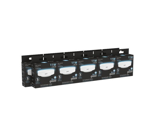Лампа светодиодная GX53 11W 1050lm 4100K LED 1/10/100  108008211  Gauss