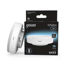 Лампа светодиодная GX53 11W 1050lm 4100K LED 1/10/100  108008211  Gauss