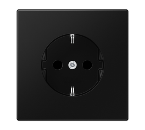 Розетка SCHUKO® с защитой от детей; дюропласт; черный матовый   LS1520KISWM  Jung