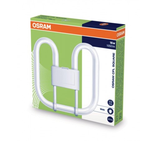 Лампа люминесцентная кольцевая 16Вт GR10q нейтральная холодно-белая 3500К CFL SQUARE 16W/835 4-PIN GR10Q 20X1  4050300816876  Osram