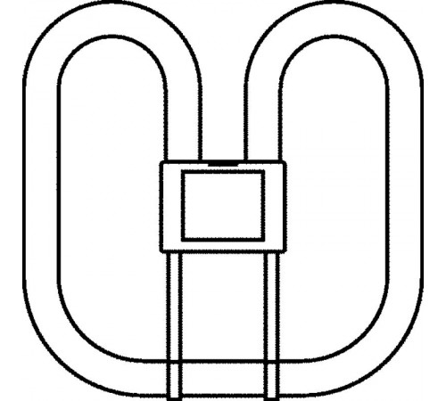 Лампа люминесцентная кольцевая 28Вт GR10q нейтральная холодно-белая 3500К CFL SQUARE 28W/835 4-PIN GR10Q 20X1  4050300816982  Osram