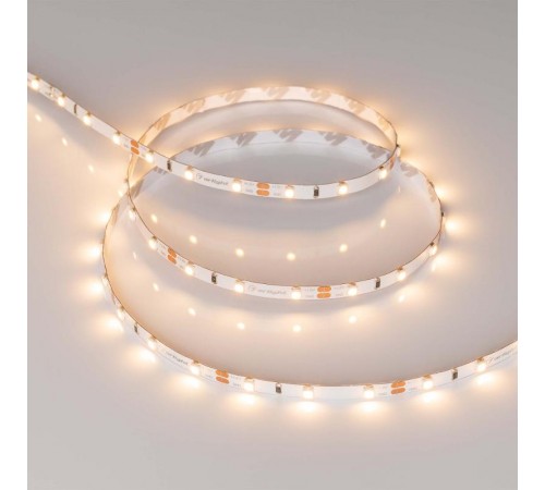 Лента светодиодная RT-A60-5mm 12V Warm3000 (4.8 W/m, IP20, 2835, 5m) (arlight, узкая)  028614(2)  Arlight