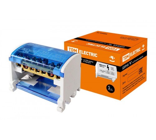 Шина "N" нулевая на DIN-рейку в корпусе 2х7групп   SQ0801-0007  TDM