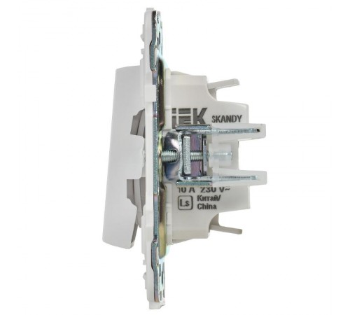 SKANDY Выключатель 2-клавишный 10А SK-V04W арктический белый  SK-V20-0-10-K01  IEK