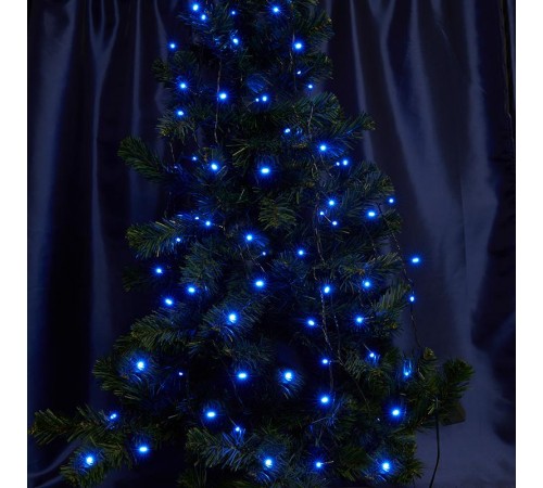 Светодиодная гирлянда CL07 линейная 40м + 3м 230V синий c питанием от сети  32315  Feron