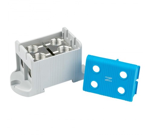 Клемма силовая вводная двойная КСВ 16-95 синяя EKF PROxima  plc-kvs2-16-95-blue  EKF