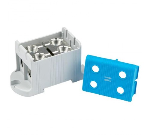 Клемма силовая вводная двойная КСВ 16-95 синяя EKF PROxima  plc-kvs2-16-95-blue  EKF