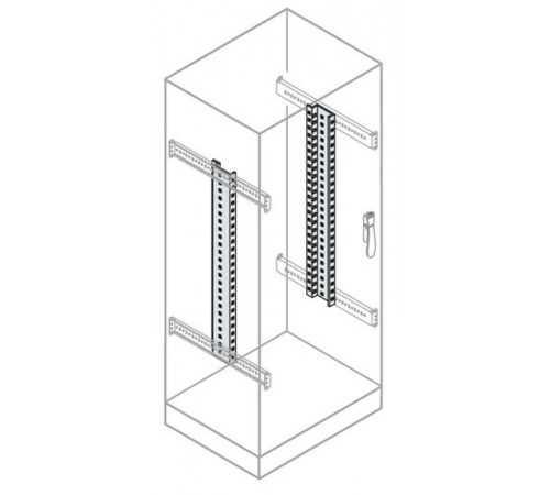 Стойка 19 уменьшеной высоты 9HE,(2шт)  EG1500K  ABB