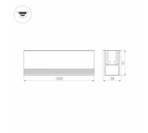 Светильник ART-LUMILINE-3351-1000-24W Warm3000 (SL, 120 deg, 24V)  027994  Arlight