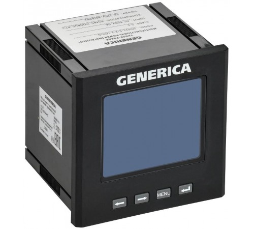 Мультиметр цифровой щитовой трехфазный RS-485 96х96мм LCD  IDM21-5-3-1-LCD-G  GENERICA