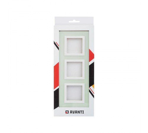 Рамка из натурального стекла, "Avanti", светло-зеленая, 6 модулей  4406826  DKC