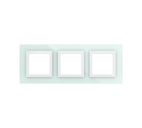 Рамка из натурального стекла, "Avanti", светло-зеленая, 6 модулей  4406826  DKC