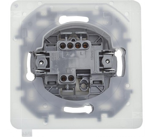 Inspiria Слоновая кость Переключатель проходной 1-клавишный С/У без рамки IP44  673671  Legrand