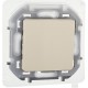 Inspiria Слоновая кость Переключатель проходной 1-клавишный С/У без рамки IP44  673671  Legrand