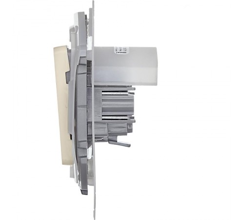 Inspiria Слоновая кость Переключатель проходной 1-клавишный С/У без рамки IP44  673671  Legrand