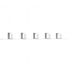 Кабельный органайзер 1U, 5 колец серия EKF PROximaITACO5EKF