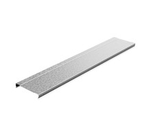 Крышка к лотку 500х15х3000, толщ. 0,9 мм, Сендзимир цинк, 020153  КЛЗТ-500х15х3000-0,9-СЦ   Ostec