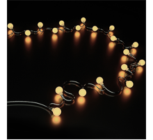 Гирлянда садовая на солнечной батарее 30 LED ламп Шары Белый свет Solar, 1/24  GS032  Gauss