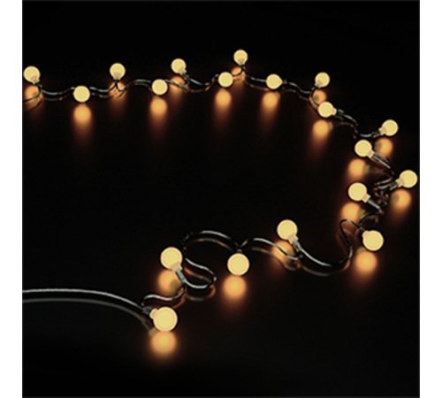 Гирлянда садовая на солнечной батарее 30 LED ламп Шары Белый свет Solar, 1/24  GS032  Gauss
