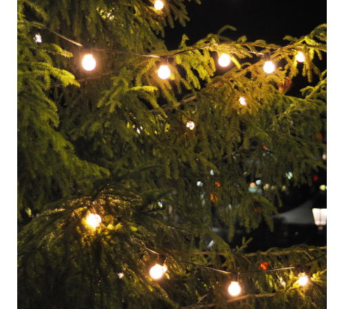 Гирлянда садовая на солнечной батарее 30 LED ламп Шары Белый свет Solar, 1/24  GS032  Gauss