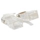 Коннектор RJ-45 TERACOM неэкранированный 8P8C Cat.5E универсальный (упак.50шт)  TRC-PLUG-5EUTP-50  EKF