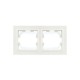 BRITE Рамка 2-ая IP44 РУ-2-БрБ-44 белый  BR-M22-44-K01  IEK
