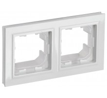 BRITE Рамка 2-ая IP44 РУ-2-БрБ-44 белый  BR-M22-44-K01  IEK