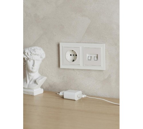 BRITE Рамка 2-ая IP44 РУ-2-БрБ-44 белый  BR-M22-44-K01  IEK