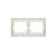 BRITE Рамка 2-ая IP44 РУ-2-БрБ-44 белый  BR-M22-44-K01  IEK