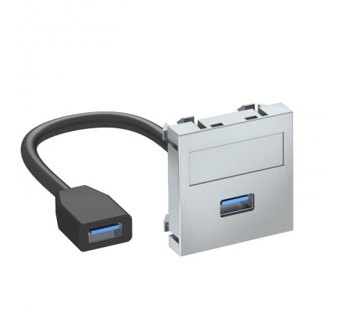 Мультимедийная рамка USB 3.0 A-A Modul45 (серебристый) (MTG-U3A F AL1)  6104928  OBO Bettermann