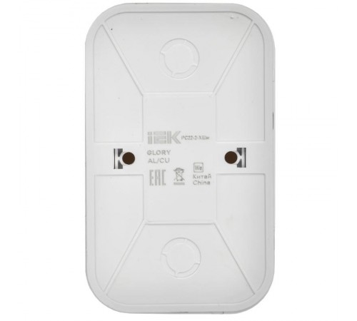 GLORY Розетка 2-местная без з/к/ш о/у 10А РС22-2-ХШм шампань матовый  ERH20-K37M-10  IEK