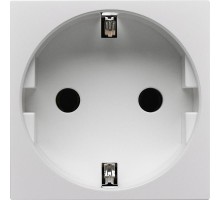 Розетка с заземлением, винтовые зажимы - без шторок 16А 250В - 90°- 2 модуля - белый  4521046  Daccord