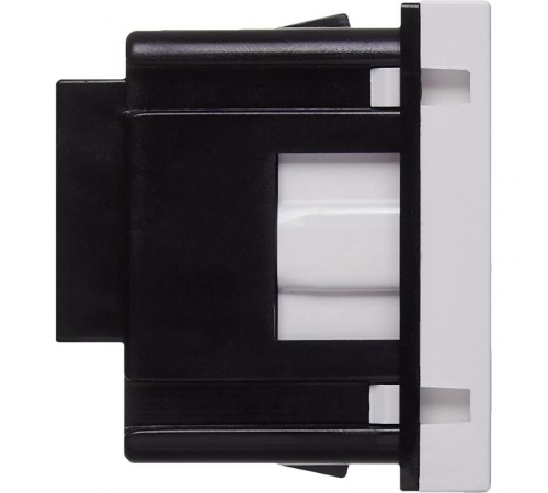 Розетка с заземлением, винтовые зажимы - без шторок 16А 250В - 90°- 2 модуля - белый  4521046  Daccord