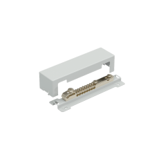 Шина уравнивания потенциалов 10х4-25 мм2 1х50 мм2 1х4х30 мм2 с пластиковой опорой CU  SHUP1 CU  КМ-профиль