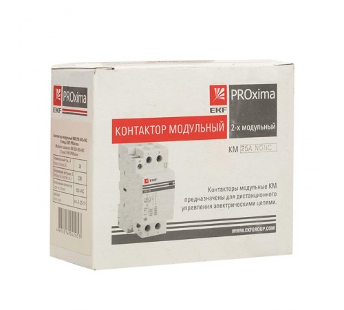 Контактор модульный КМ 25А NО+NC (2 мод.) EKF PROxima  km-2-25-11  EKF