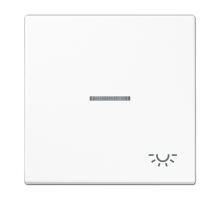 Клавиша для выключателя с подсветкой; белая  LS990KO5LWW  Jung