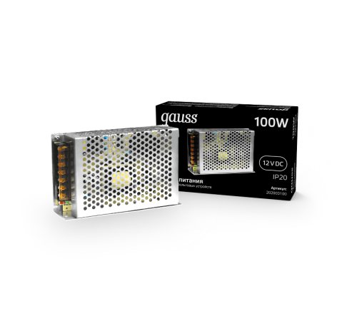 Блок питания для светодиодной ленты LED STRIP PS 100W 12V IP20  202003100  Gauss