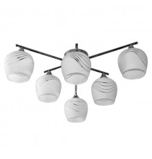 Светильник 11271-7/6 хром (Плафон 8317) НПБ 01-6х60-118 Е27  1005404857  Элетех