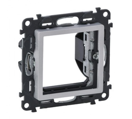 Valena LIFE Алюминий Адаптер для механизмов Mosaic 2-модульных  752344  Legrand