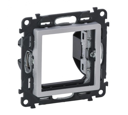 Valena LIFE Алюминий Адаптер для механизмов Mosaic 2-модульных  752344  Legrand