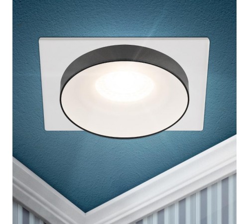 Cветильник встраиваемый декоративный DK96 WH MR16 GU5.3 белый  Б0055593  ЭРА