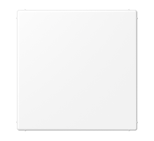 Крышка без отверстий (фиксация защёлкиванием), с суппортом; термопласт; белый матовый  LS994BWWM  Jung