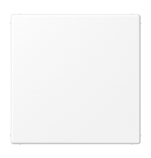 Крышка без отверстий (фиксация защёлкиванием), с суппортом; термопласт; белый матовый  LS994BWWM  Jung