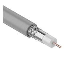 Кабель коаксиальный RG-8X, 50 Ом, CCS/Al/A, 75%, бухта 100 м, серый  01-2021  REXANT