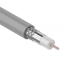 Кабель коаксиальный RG-8X, 50 Ом, CCS/Al/A, 75%, бухта 100 м, серый  01-2021  REXANT