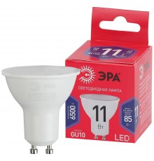 Лампа светодиодная ЭКО LED MR16-11W-865-GU10 R (диод, софит, 11Вт, хол, GU10)  Б0045346  ЭРА