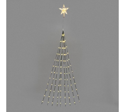 Гирлянда светодиодная из росы с верхушкой на елку 9 нитей х 2м, 200LED, эффект водопада, 230В  315-896  NEON-NIGHT